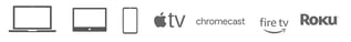 Apple TV, Chromecast, fireTV, Roku, desktop, tablet, Mobile for FitOn Health