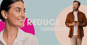 image of woman looking at man very hopeful